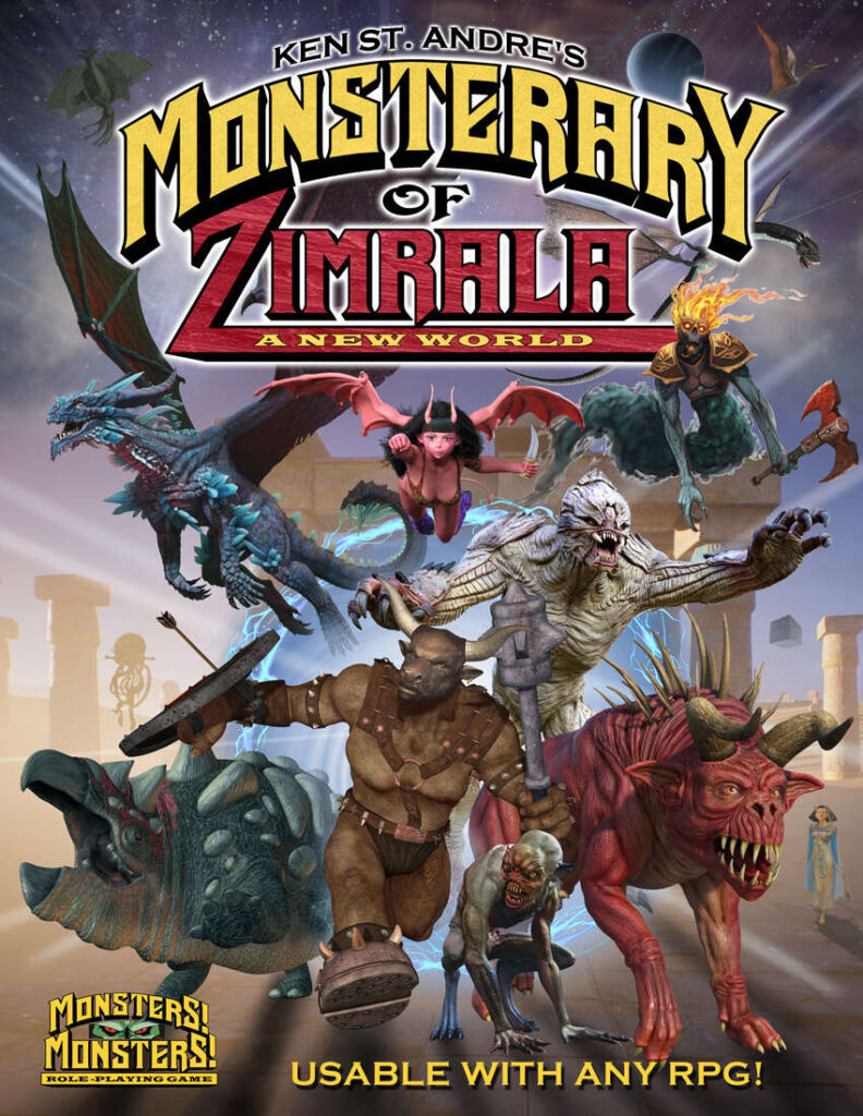 Monsterary of Zimrala le monde de Monsters!Monsters! de Ken Saint André