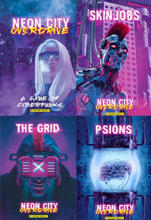 Neon City Overdrive motorisé par Actions Tales ! de Nathan Russell